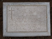 Struma Military Cemetery - Palmer, George